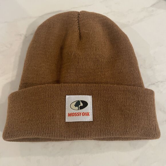 Mossy Oak Brown Lightweight Beanie EUC - Picture 1 of 3